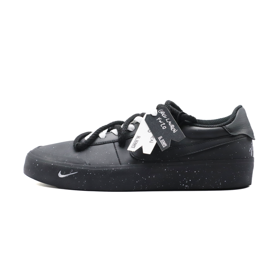 Nike Nike Court Shot Abrasion Resistant Low top Skateboard Shoes Men's Black White