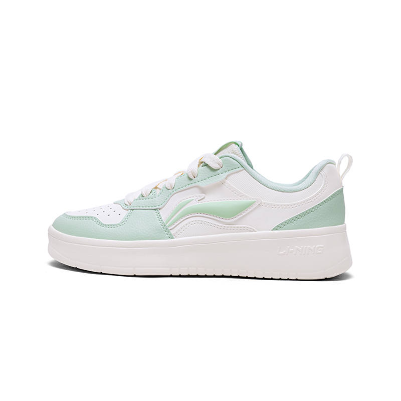 Li-Ning Li Ning First Cloud Low top Skateboard Shoes Women's Beige White Green