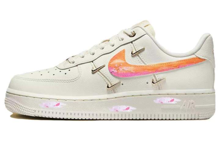 Nike Nike Air Force 1 Skateboard Shoes Women's Low Top White/Gold