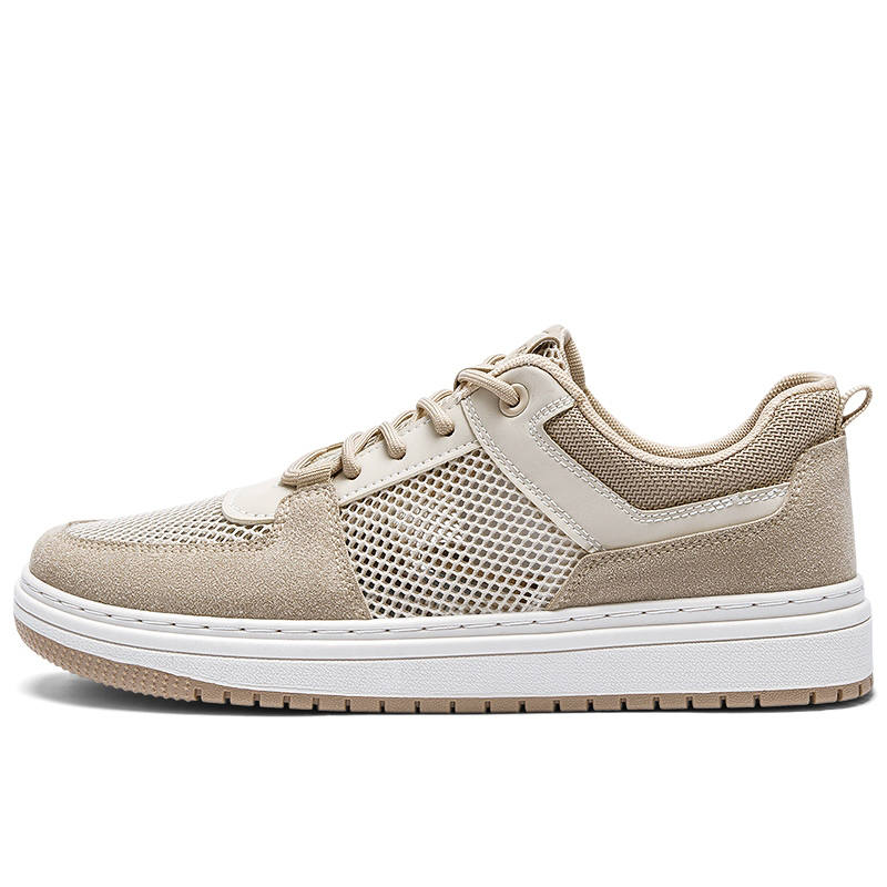 Warrior Mesh Lightweight Quick Dry Low top Skateboard Shoes Men's Beige