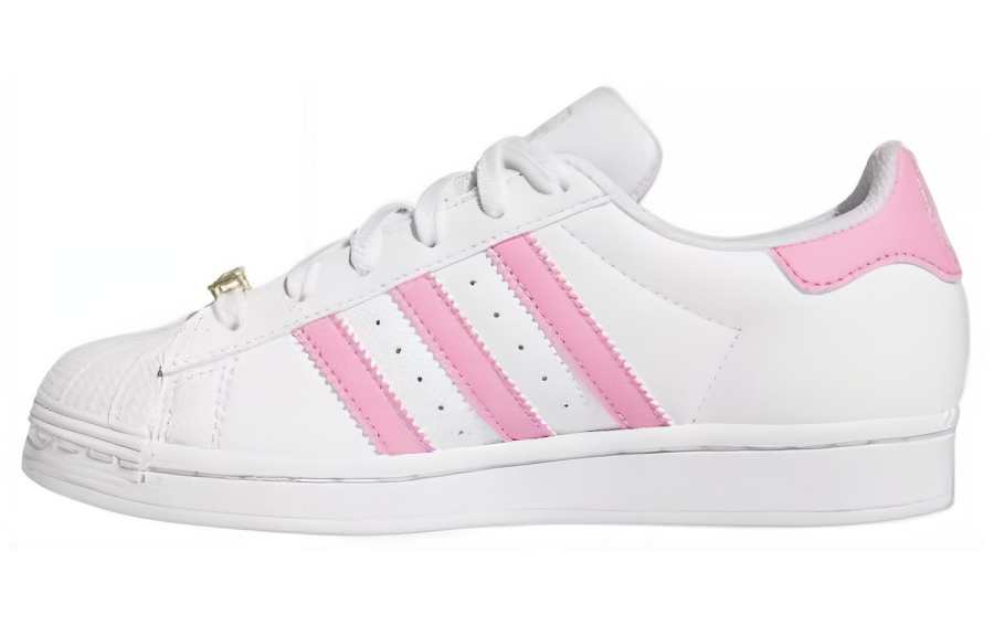 Adidas Originals Superstar Low top Skateboard Shoes Unisex White Pink