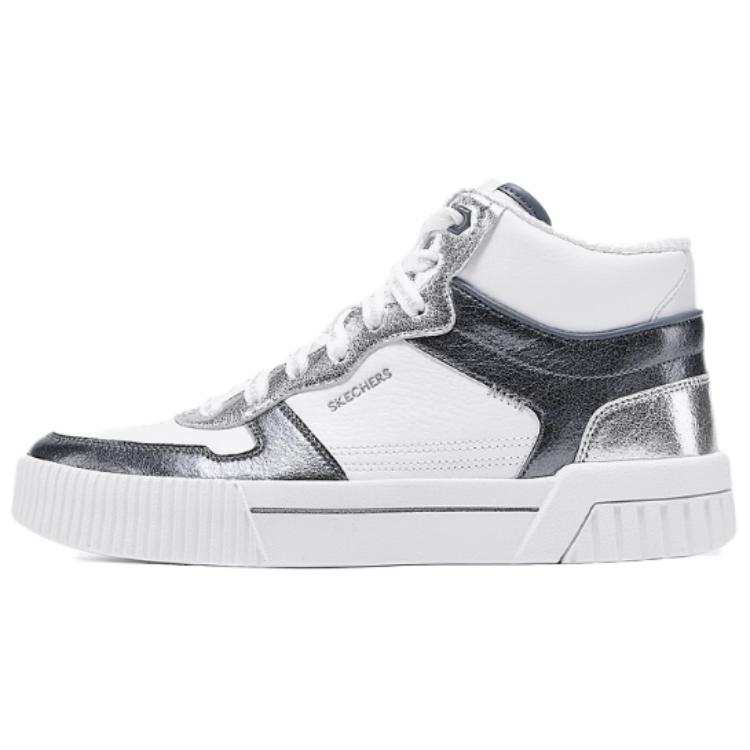 Skechers Court Classics High top Skateboard Shoes Women's White Black