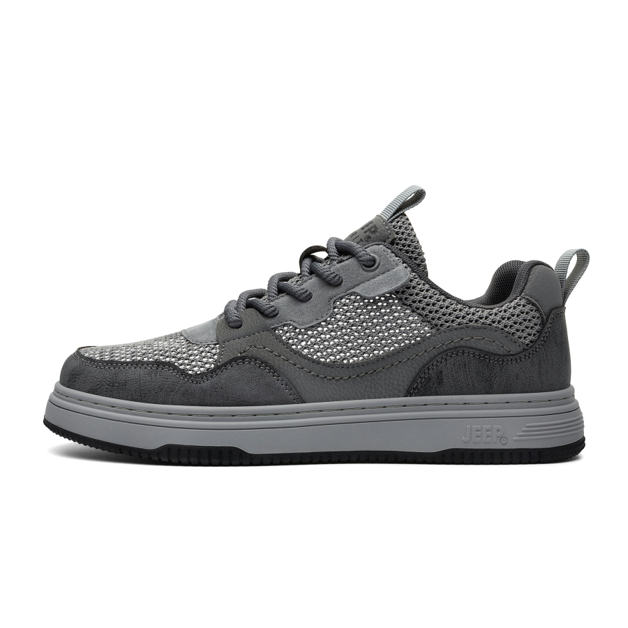 JEEP SPIRIT Quick Dry Abrasion Resistant Lightweight Low top Skateboard Shoes Men's Climbing Gray