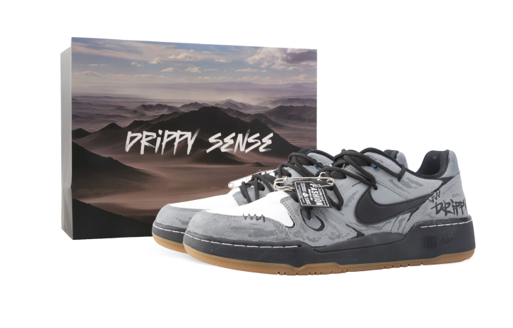 Nike Nike Full Force Drippy Midnight Paris Cushioning Abrasion Resistant Cushioning, Wear Resistant Low top Skateboard Shoes