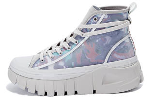LNG Li Ning x LNG Synthetic Leather Comfortable Slip Resistant High top Skateboard Shoes Men's