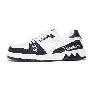 Violentbear Low top Skateboard Shoes Unisex White Black