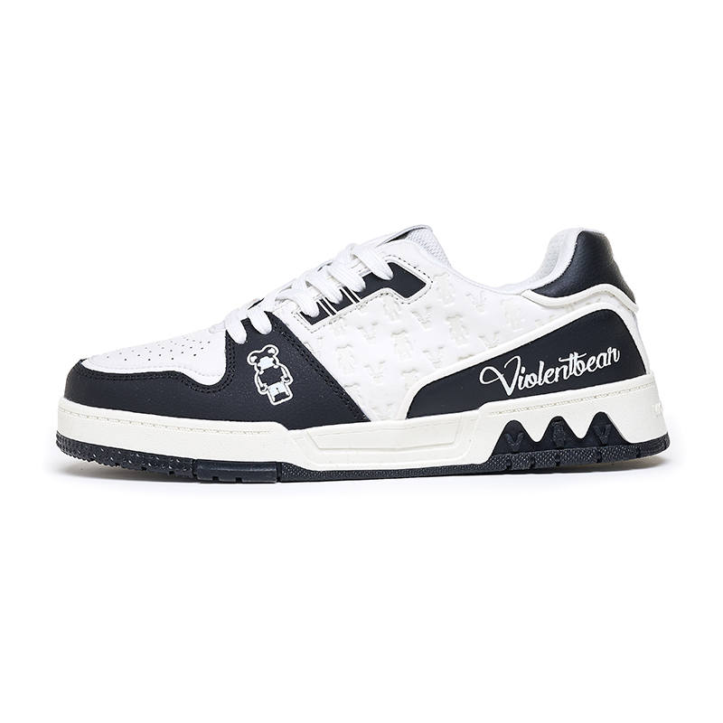 Violentbear Violentbear Low top Skateboard Shoes Unisex White Black