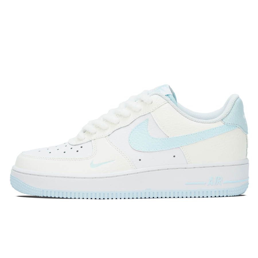 Nike Nike Air Force 1 Slip Resistant, Abrasion Resistant, Breathable Low top Skateboard Shoes Women's Yellow White Blue