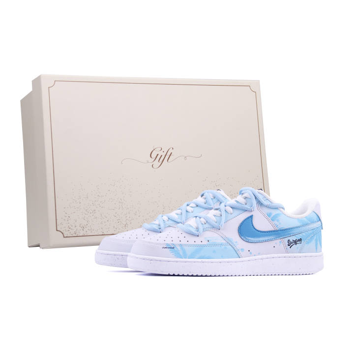 Nike Nike Court Vision 1 Box, Summer Coconut Slip Resistant, Lightweight, And Breathable