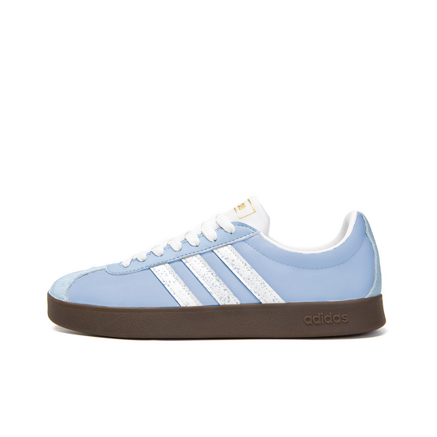 Adidas Neo VL Court 2.0 Yudong, Small Flower Slip Resistant Abrasion Resistant Low top Skateboard Shoes Unisex Blue