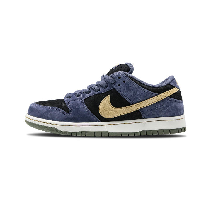 Nike Nike Dunk SB 'Dust Noir' Slip Resistant Abrasion Resistant Low top Skateboard Shoes Unisex Black Blue