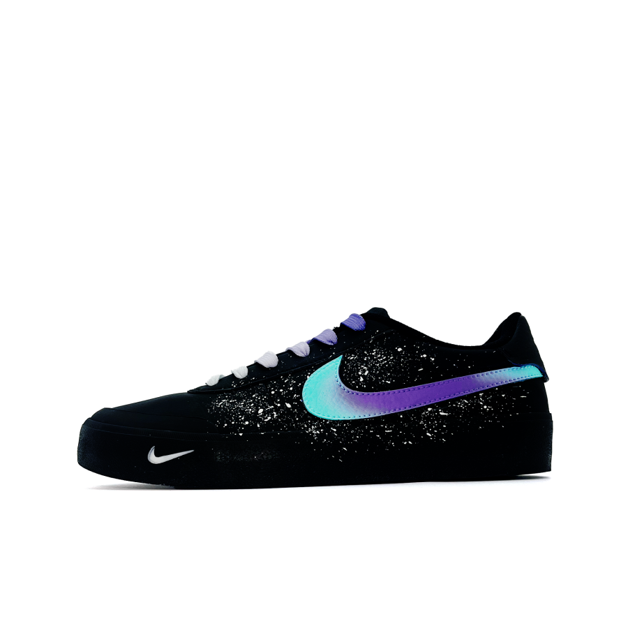 Nike Nike Court Shot Mystic Cyan Abrasion Resistant Low top Skateboard Shoes Men's Black