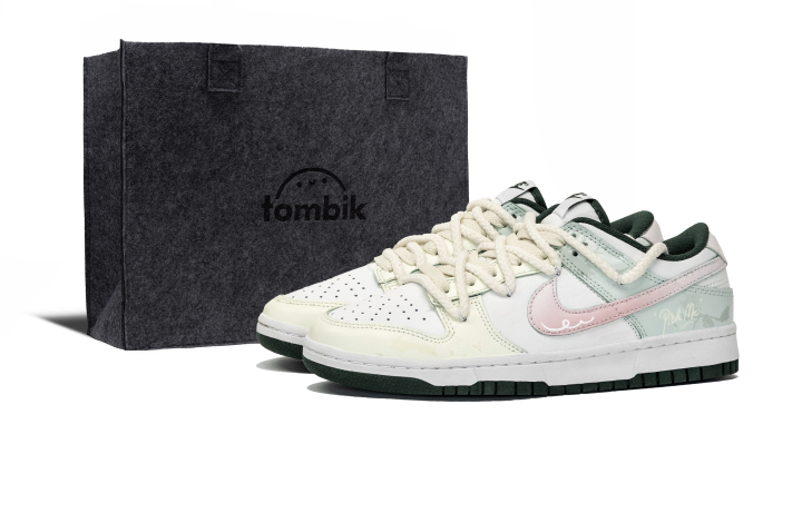 Nike Nike Dunk Coverage Low top Skateboard Shoes Unisex Green Pink