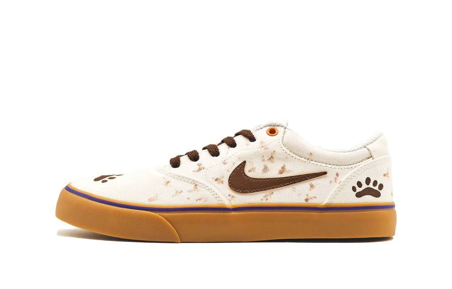 Nike Nike SB Chron 2 Slip Resistant Abrasion Resistant Low top Skateboard Shoes Unisex Ecru