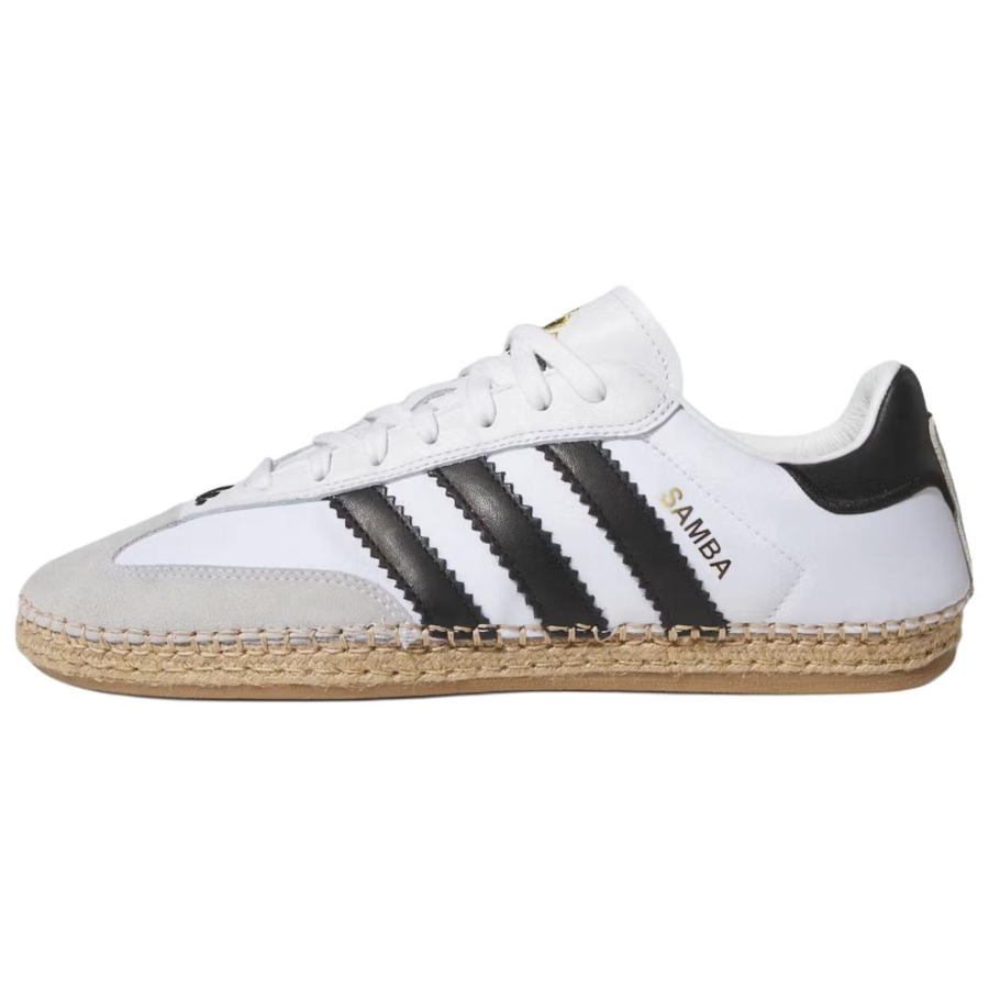 Adidas Originals x CLOT SAMBAE Low top Skateboard Shoes Unisex White