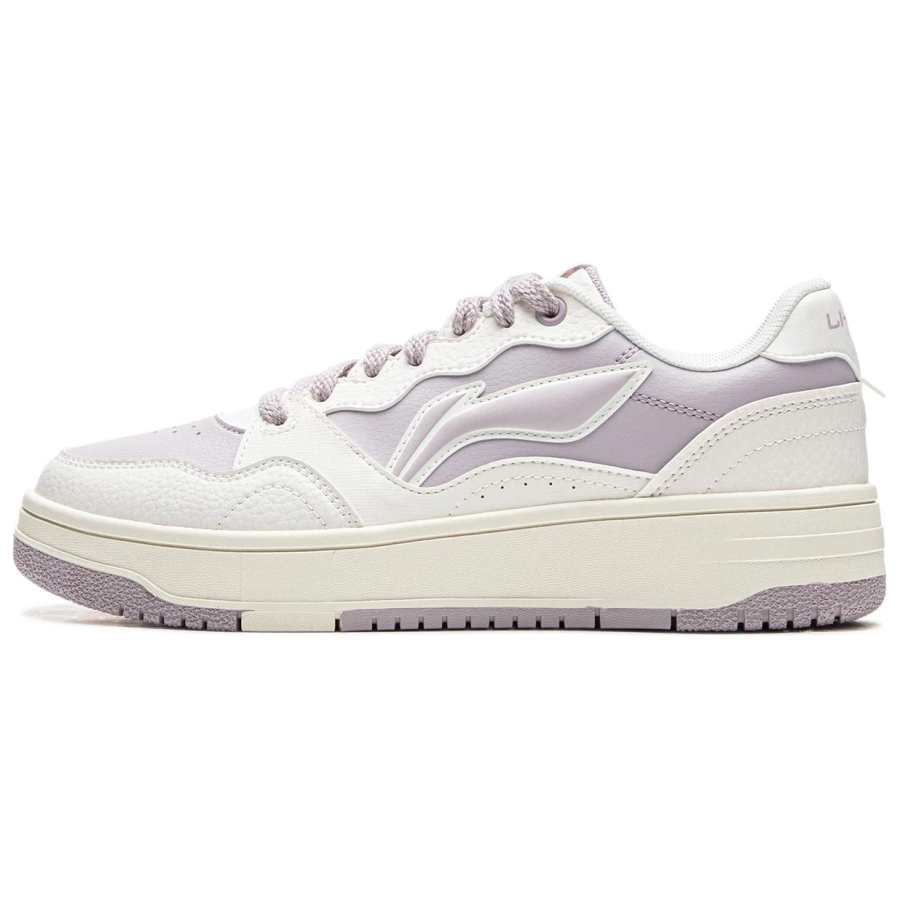 Li-Ning Li Ning Tianji Soft Low top Skateboard Shoes Women's White Purple