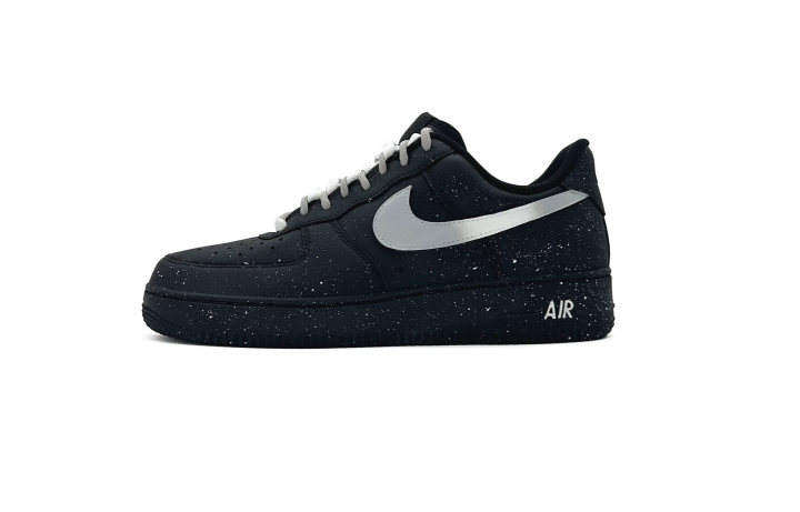 Nike Nike Air Force 1 Abrasion Resistant Low top Skateboard Shoes Unisex Black White Gray