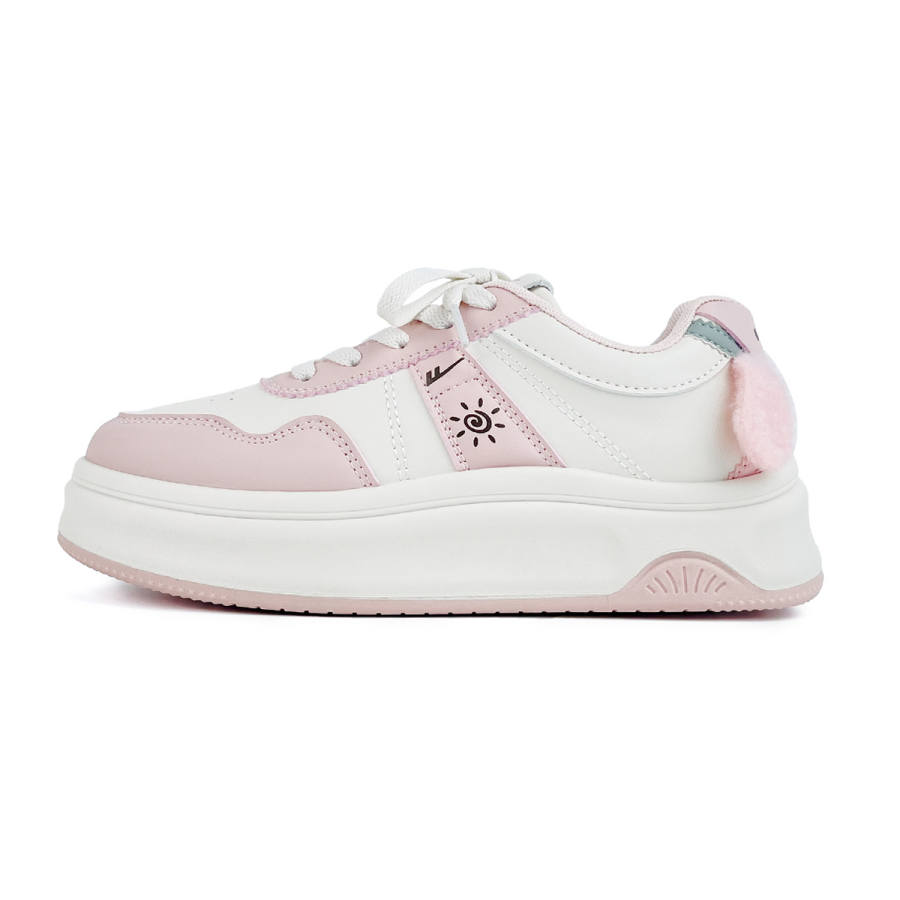 Warrior Low top Skateboard Shoes Women's Beige Pink
