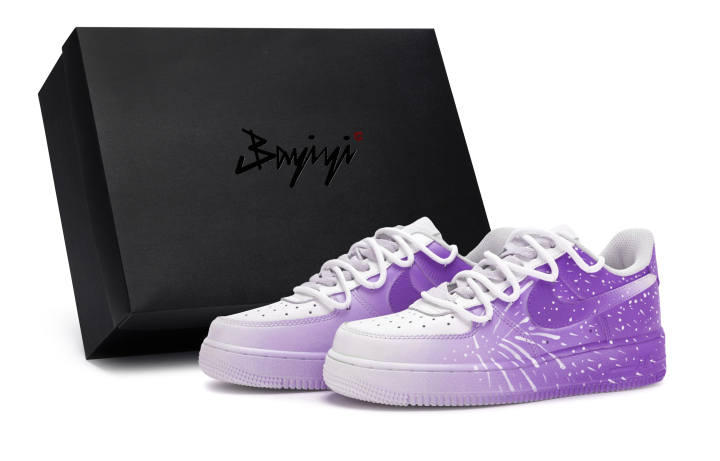 Nike Nike Air Force 1 811 Manufacturing, Winter Fireworks Purple, Special Shoe Box Slip Resistant Abrasion Resistant