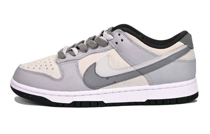 Nike Nike Dunk Mist SAML Abrasion Resistant Low top Skateboard Shoes Unisex Light Gray