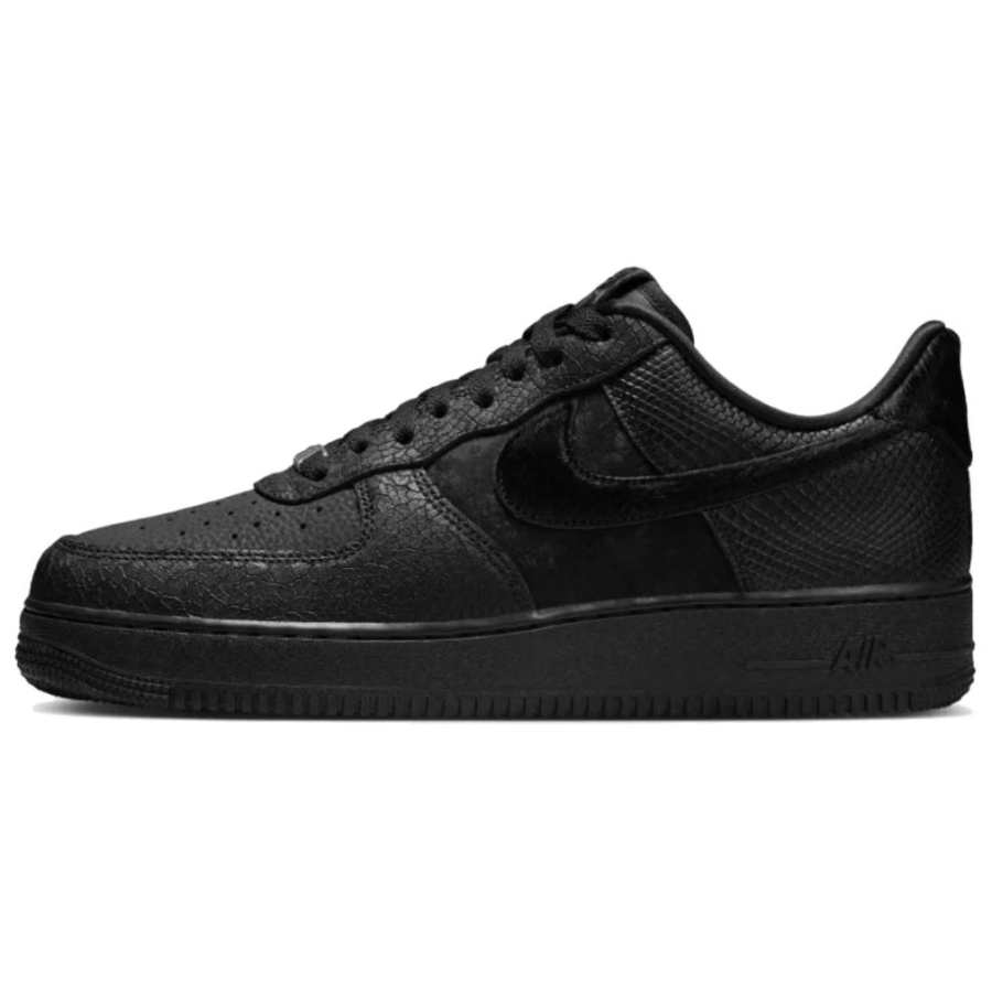 Nike Nike Air Force 1 Abrasion Resistant Low top Skateboard Shoes Unisex Black