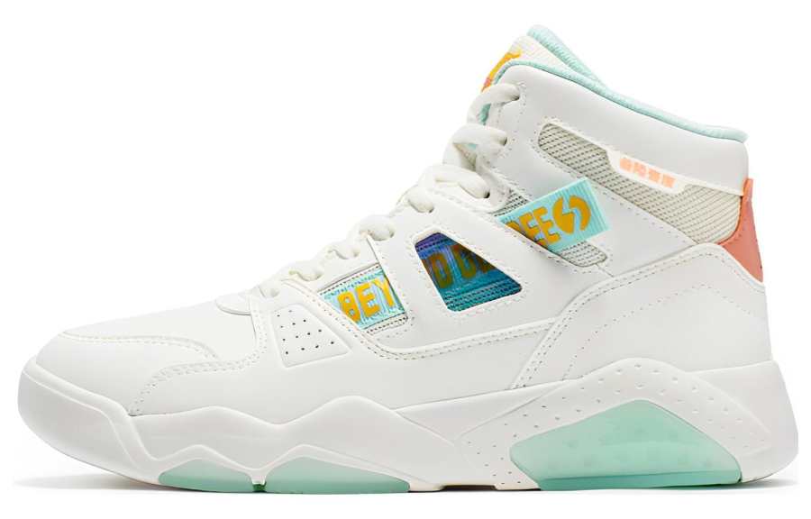 361° Fleece lined Slip Resistant, Abrasion Resistant, Thermal High top Skateboard Shoes Women's White Green