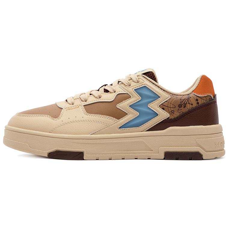 361° Slip Resistant Abrasion Resistant Slip Resistant Abrasion Resistant Low top Skateboard Shoes Men's Brown