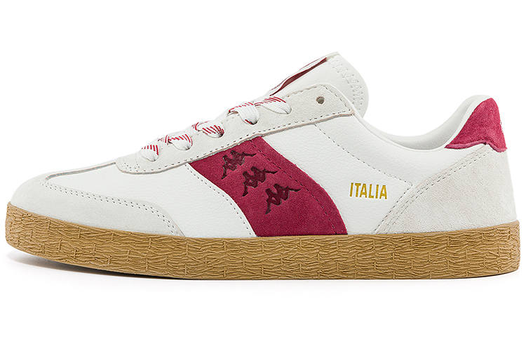 Kappa Slip Resistant Abrasion Resistant Slip Resistant Abrasion Resistant Low top Skateboard Shoes Unisex White Red