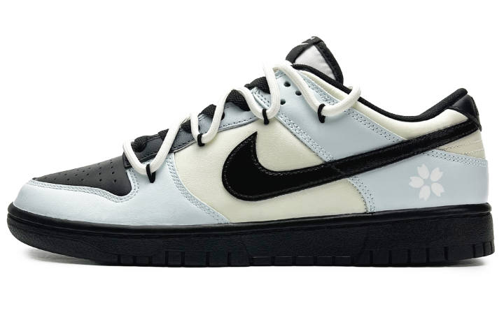 Nike Nike Dunk Slip Resistant, Abrasion Resistant, Lightweight, Breathable Low top Skateboard Shoes Unisex Blue Black