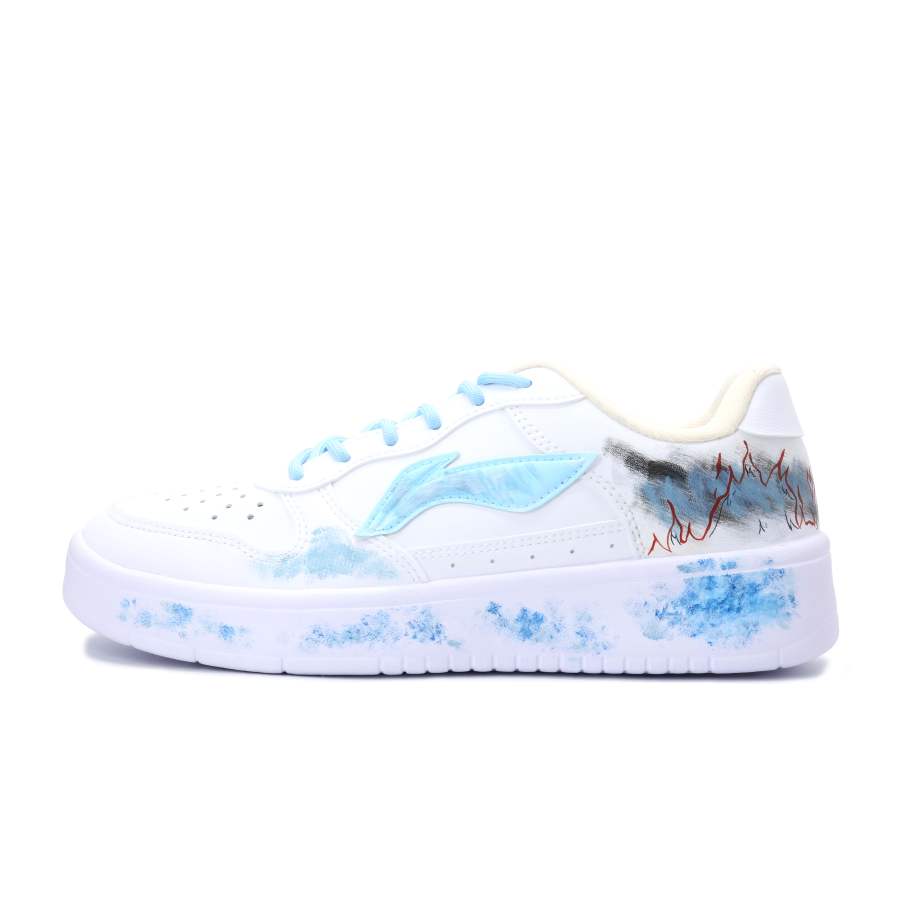 Li-Ning Li Ning Floating Boat Slip Resistant, Abrasion Resistant, Breathable Low top Skateboard Shoes Unisex Blue White Red
