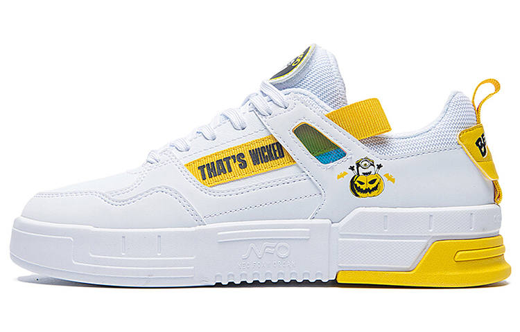 361° NFO Slip Resistant Abrasion Resistant Low top Skateboard Shoes Women's White Yellow