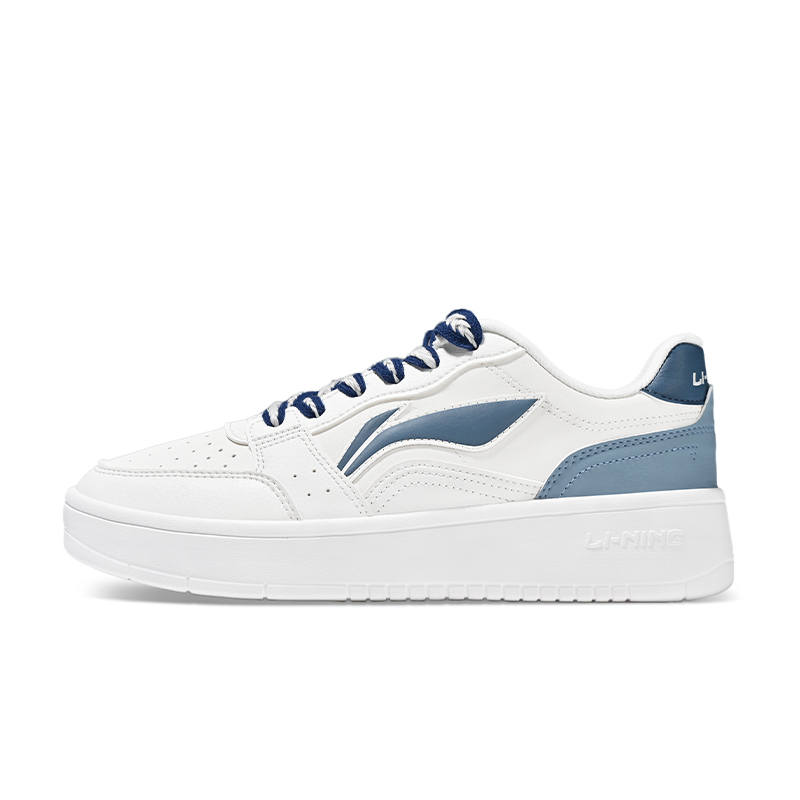 Li-Ning Li Ning Low top Skateboard Shoes Unisex White Blue