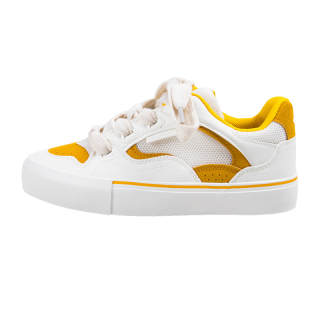 MINGKUANG Street Style Puffy Shoes Abrasion Resistant, Lightweight, And Breathable Low top Skateboard Shoes Women's