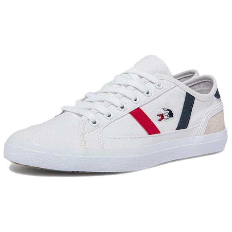 LACOSTE Canvas Stylish Skateboarding Shoes Women's White