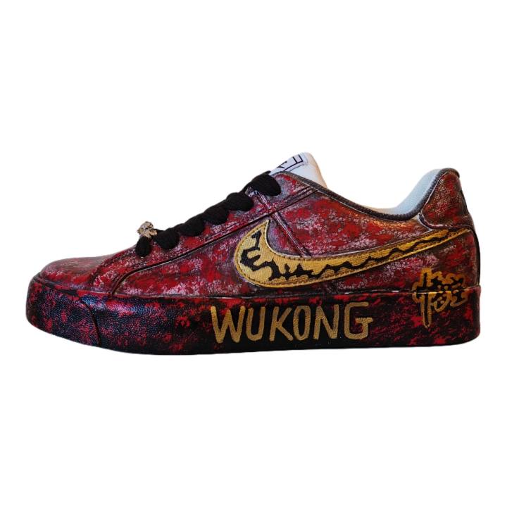 Nike Nike Court Royale AC Slip Resistant Low top Skateboard Shoes Unisex Black Red