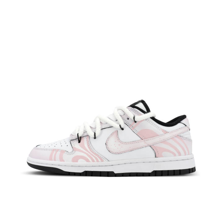 Nike Nike Dunk Orangutan Mischief XJDD Cherry Blossom Mousse Low top Skateboard Shoes Unisex White Pink