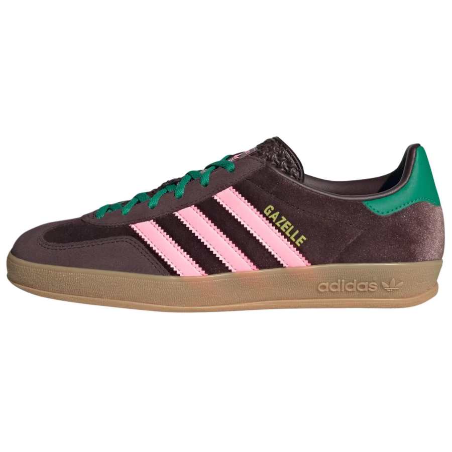 Adidas Originals GAZELLE INDOOR Low top Skateboard Shoes Women's Brown Pink Green