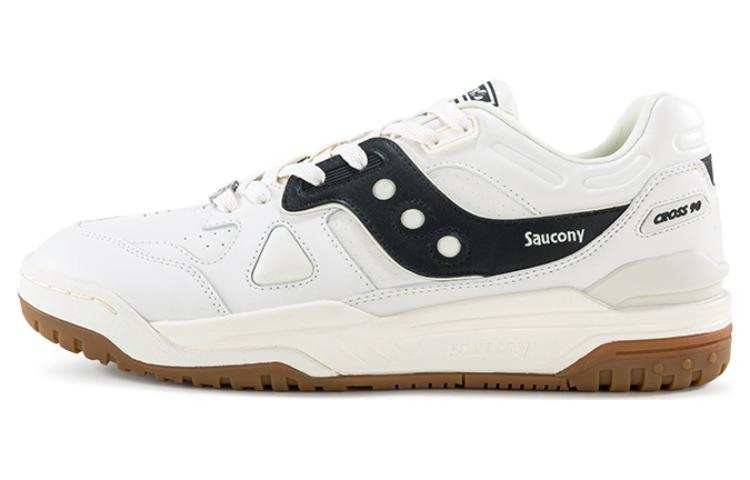 Saucony CROSS 90 Slip Resistant Abrasion Resistant Low top Skateboard Shoes Unisex Beige Black