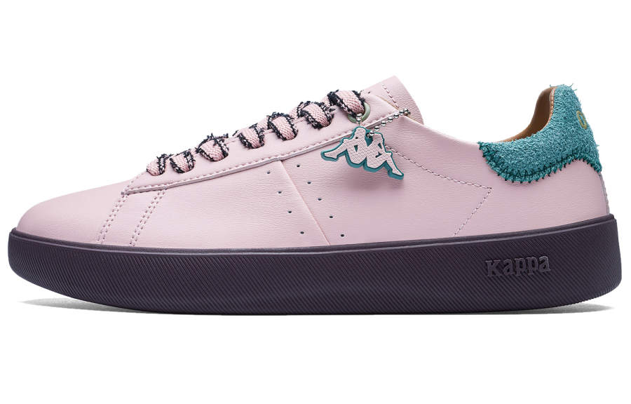 Kappa Back to Back Slip Resistant Abrasion Resistant Low top Skateboard Shoes Women's Pink Green