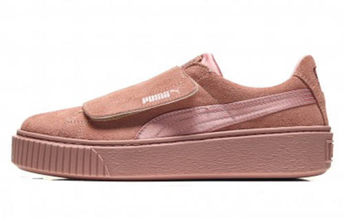 PUMA Platform Strap Pink Low top Skateboard Shoes Women's Pink