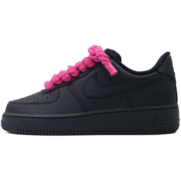 Nike Nike Air Force 1 Abrasion Resistant Low top Skateboard Shoes Unisex Black