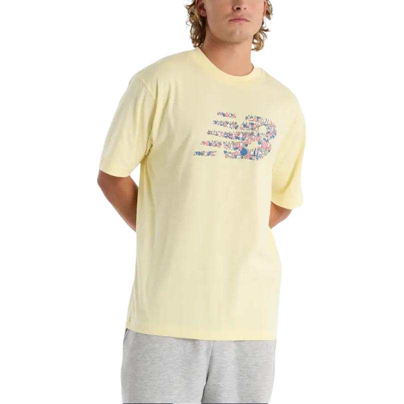 New Balance New Balance T Shirts Men's Yellow Crew Neck