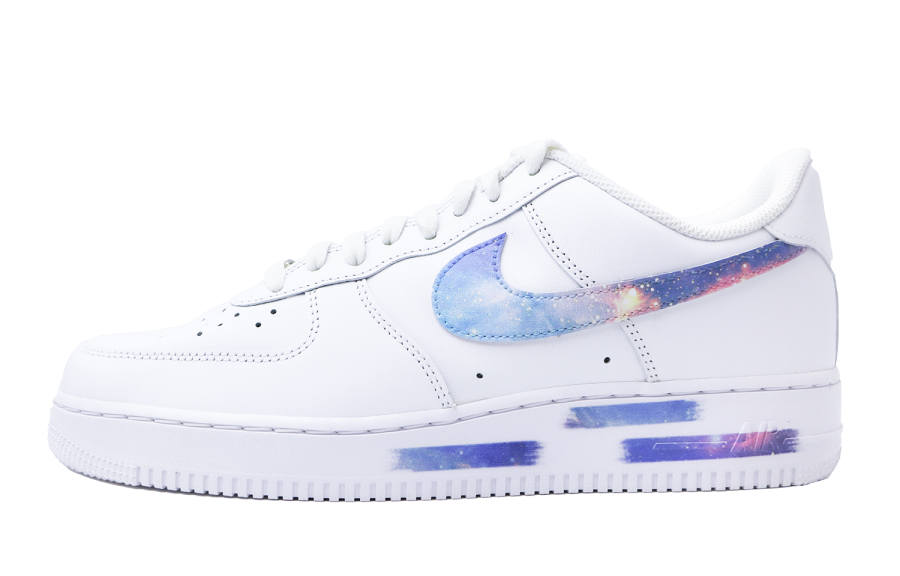 Nike Nike Air Force 1 Low top Skateboard Shoes Men's White Blue Purple