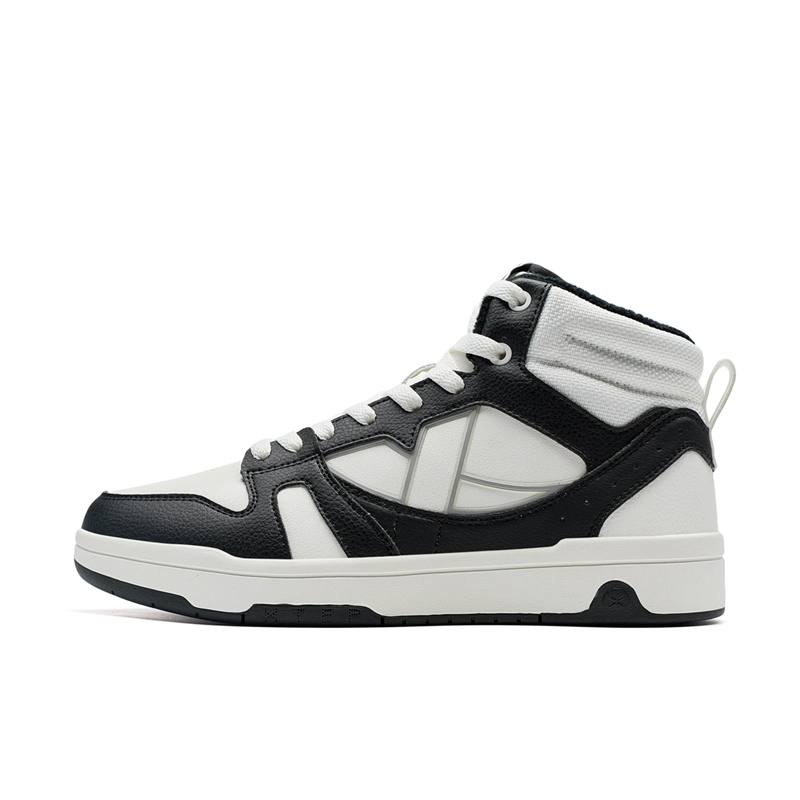 XTEP MAXX LITE Thermal Slip Resistant High top Skateboard Shoes Women's White Black