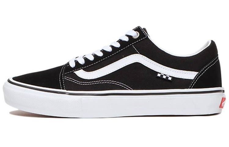 Vans Old Skool Skate Classics Canvas Classic Low top Skateboard Shoes Unisex Black White