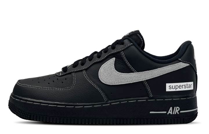 Nike Nike Air Force 1 Low top Skateboard Shoes Unisex Black