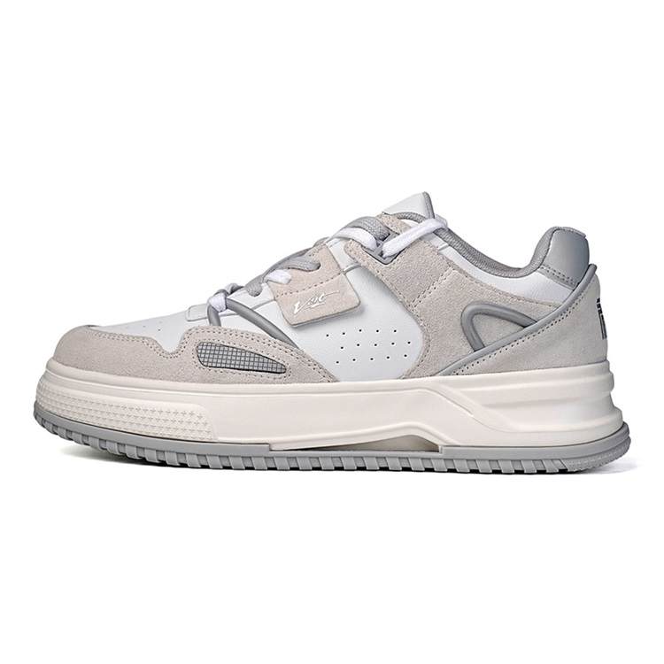 VOIT Skateboard Shoes Unisex Low Top White/Gray