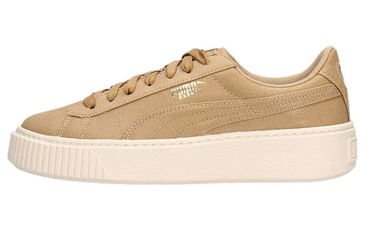 PUMA PUMA Basket Platform Cv 'Wheat White' Women's
