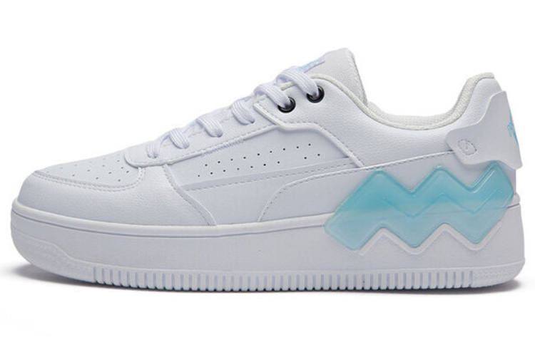 361° Abrasion Resistant Breathable Low top Skateboard Shoes Women's White Blue