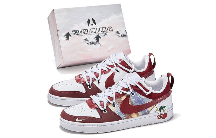 Nike Nike Court Borough Skateboard Shoes Women's Low Top Red/White